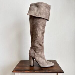 Marc Fisher Taupe Knee High Boot Size 10